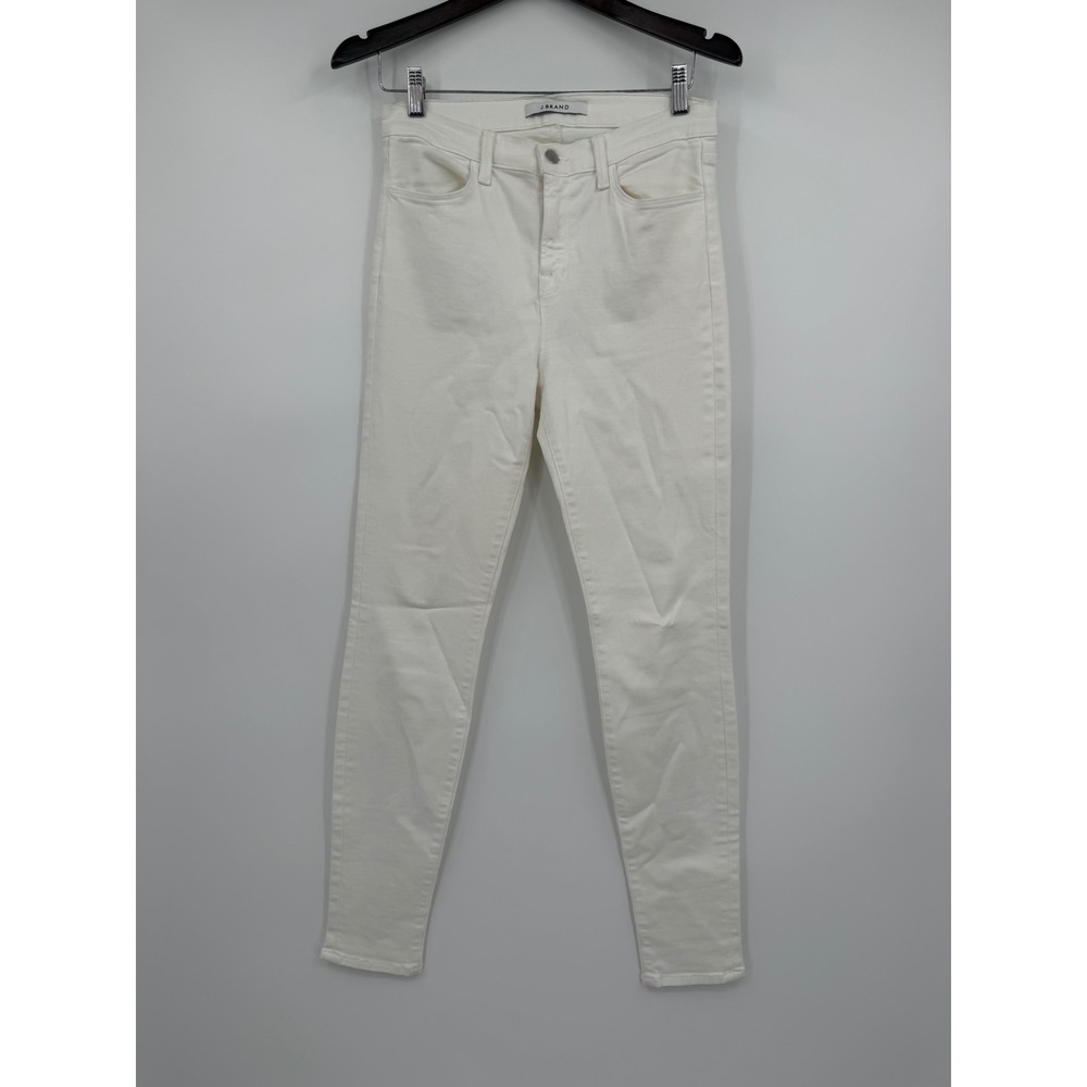 J Brand High Rise Skinny Jeans White Denim Size 28 MPO-00725